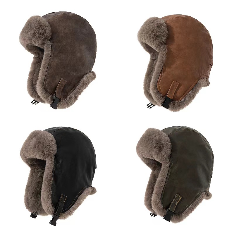 Trapper Hat Ear Flap - 1 unidade de Chapéu Masculino de