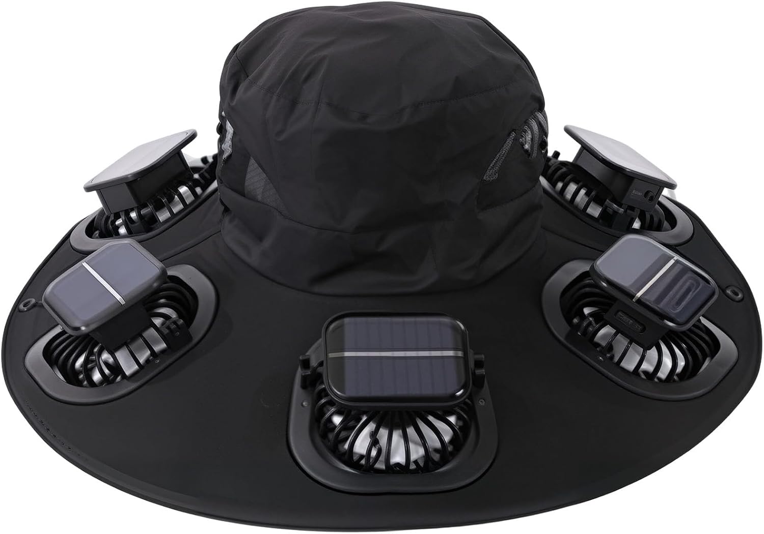 Visor Sun Hat - Chapéu Solar com 6 Ventiladores, Respirável,