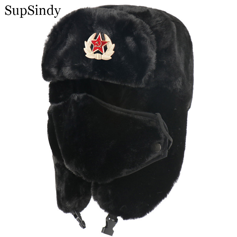 Winter Trapper Hat - SupSindy Militar do exército soviético cccp