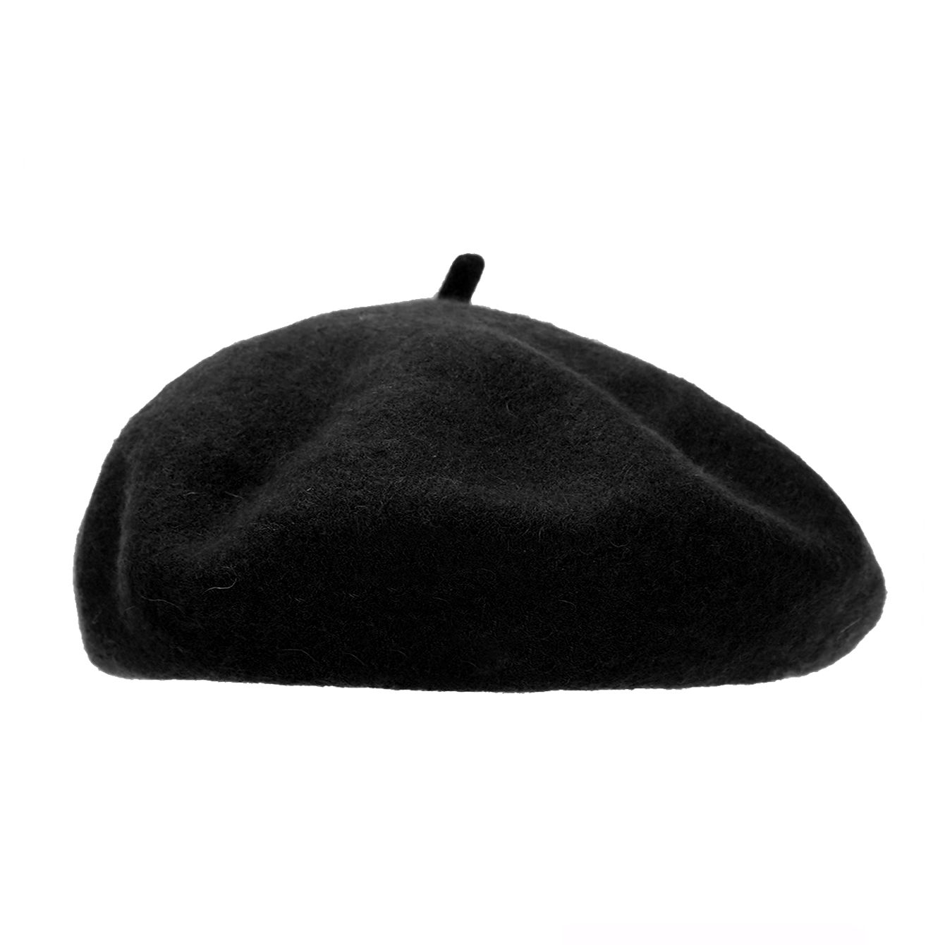 Beret French Wool - Boina de lã de cor sólida