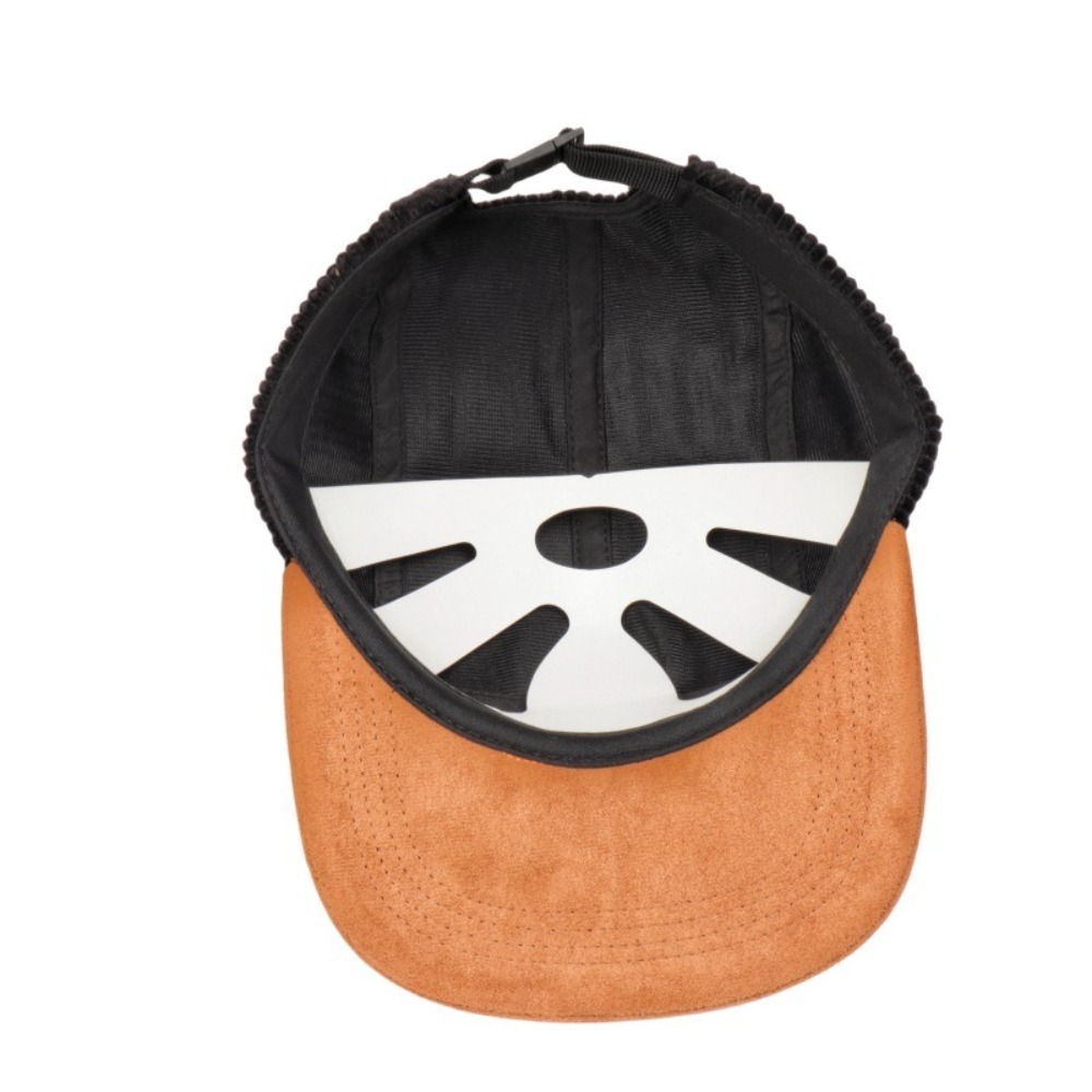 Corduroy Cap 5 Panel - Boné Casual Retrô de Aba Reta