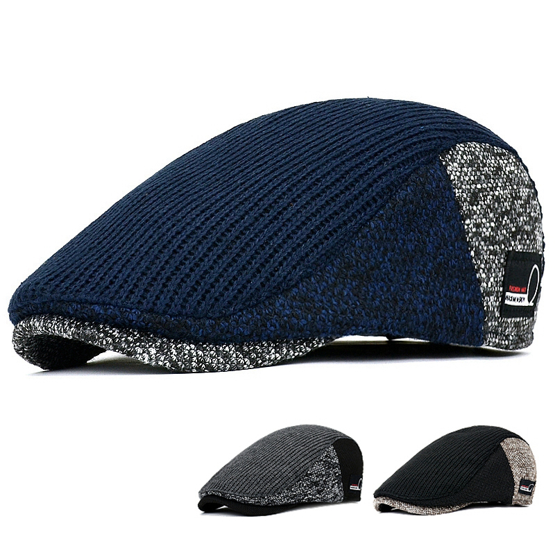 Dad Hat Cotton - Homens Newsboy Chapéus Grosso Outono Inverno
