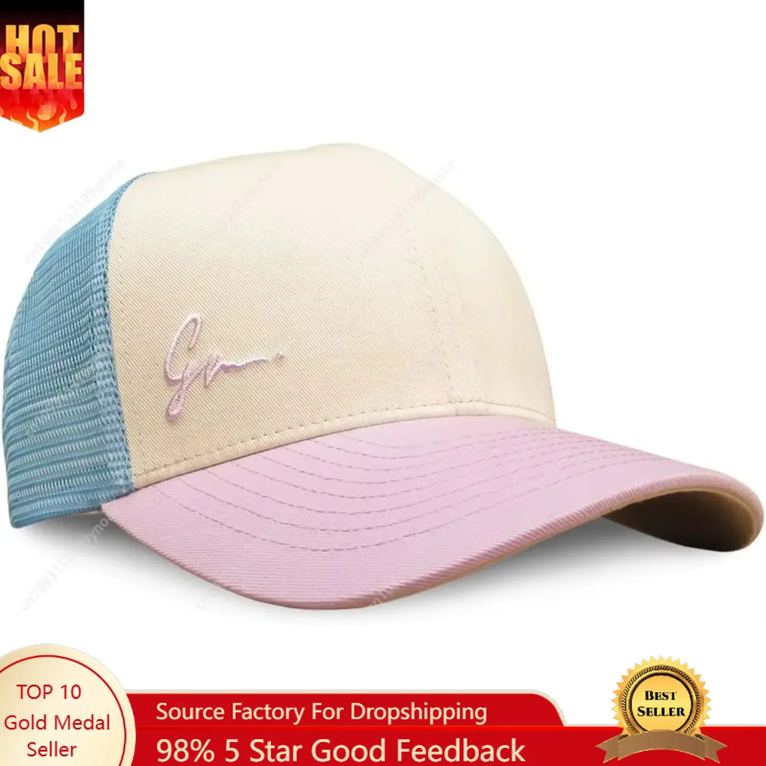 Dad Hat Cotton - Boné Trucker Grace Folly para Praia,