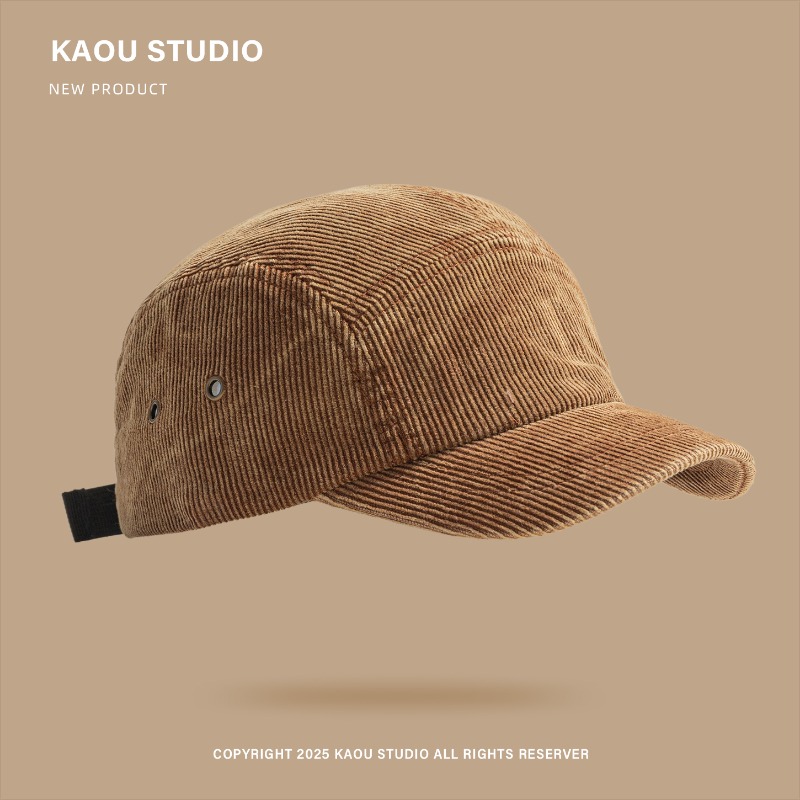 Boné Unissex de Corduroy com 5 - Corduroy Cap 5 Panel avaliação e preço