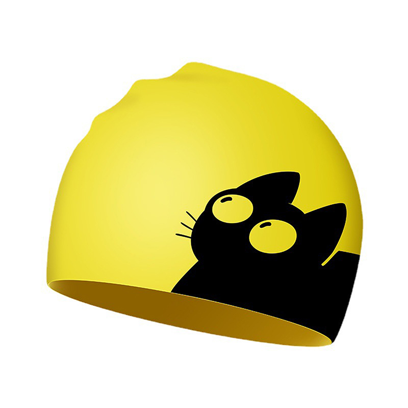 Touca de natação de gato fofo  - Swim Hat Silicone avaliação e preço