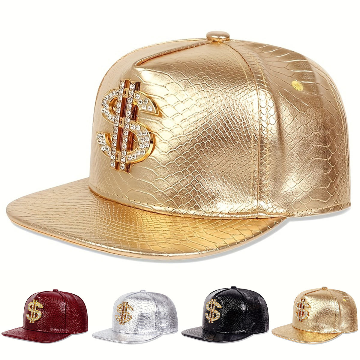 Boné de Beisebol de Couro com  - Snapback Hat Flat avaliação e preço