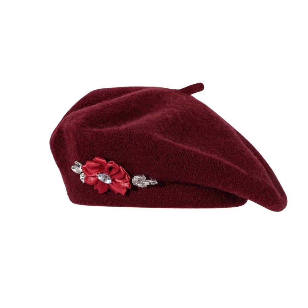 Boina de Lã Vintage em Cor Sól - Beret French Wool avaliação e preço