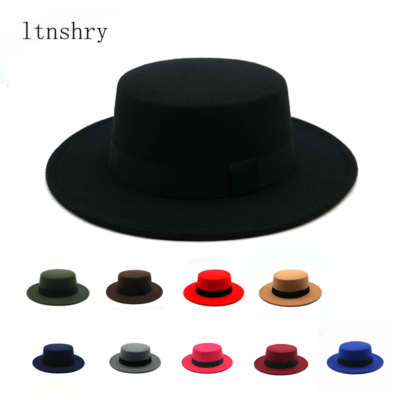 Inverno outono imitação de lã  - Fedora Hat Wool avaliação e preço