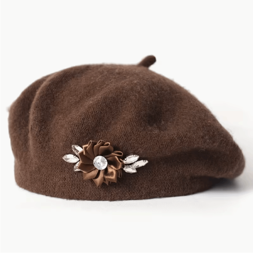 Boina de Lã Sólida da Moda com - Beret French Wool avaliação e preço