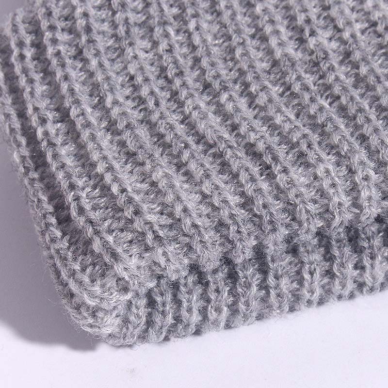 Unisex com nervuras malha alge - Beanie Cuffed Knit avaliação e preço