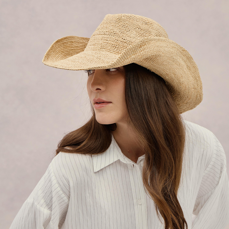 Chapéu de Palha Raffia Premium - Cowboy Hat Straw avaliação e preço